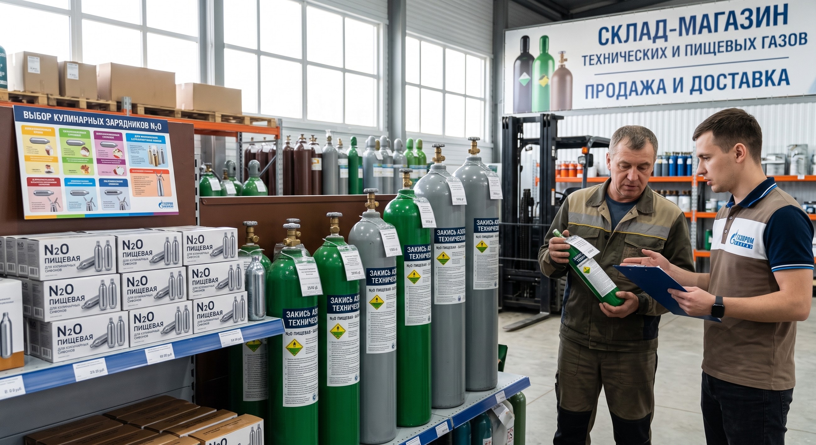 Баллоны с закисью азота: выбор и покупка